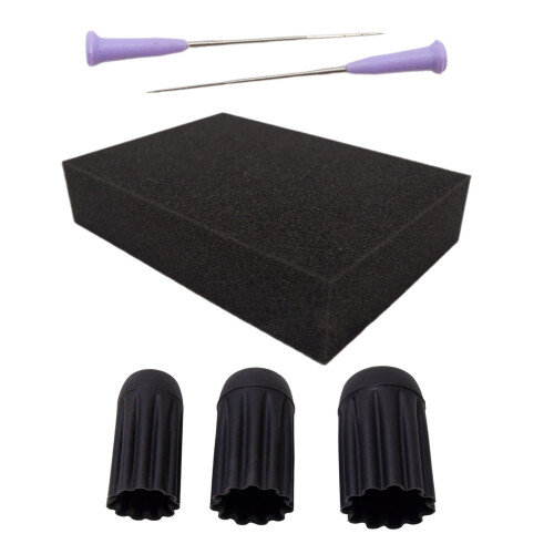 3Pcs Felting Knitting Finger Protector, Silicone Thimble