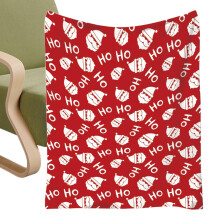 Christmas Flannel Blanket Cartoon Santa Claus Design, Soft Plush Holiday Blanket For Cribs, Strollers, Car Seats, Travel