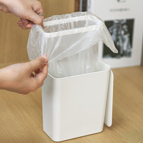 Small Waste Bin Desktop Garbage Basket Home Table Plastic Trash 1