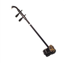 Chinese Erhu Instrument Made of Black Sandalwood for Adults and Beginners, Professional Erhu for Performance with Case