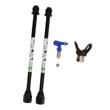 G7/8 14 Stainless Steel Spray Extension Rod, 2Piece Set, Double Jointed, Antioxidant Coated, Lightweight, Black