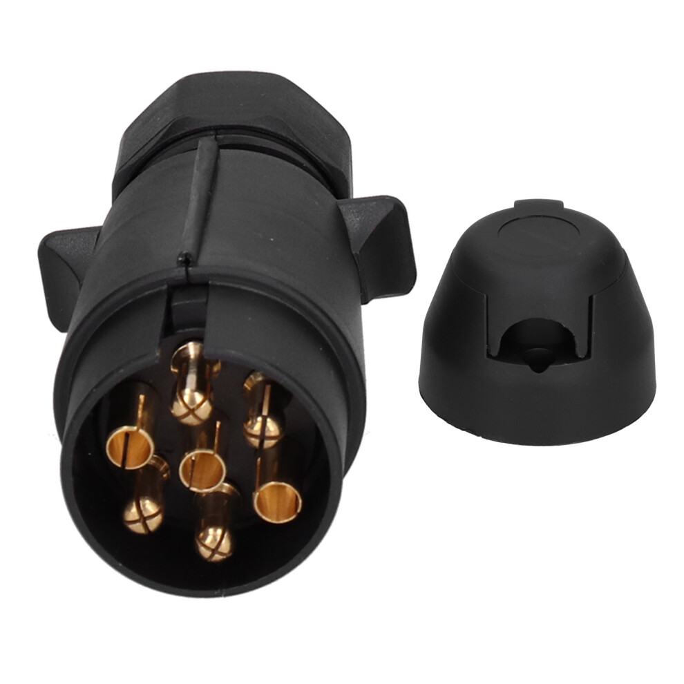 Waterproof Connector Trailer Plug Adapter 12V Input European Standard Durable Plastic Construction Secure Connection Universal Fitment Electrical 9159805501746