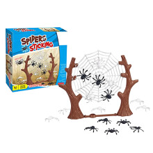 Spider Launch Board Bouncy Web Match, Multiplayer Skill Game Tension Flick