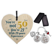 Umweltfreundliche Geschenkbox zum 50. Geburtstag und 40. Hochzeitstag, strapazierfähiges Material mit praktischer Tragefunktion, wasserdicht und mit