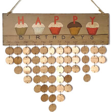 Bohemian Wall Art With Natural Wooden, Wooden Tags Ideal For Crafting And Home Wall Decoration, Unique Wooden Decoration For Birthdays And Weddings