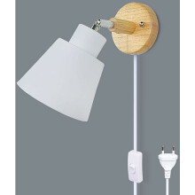 Wandlamp met stekker en snoer, een prachtige decoratie voor slaapkamer, woonkamer, balkon, bar, hotel, keukeneiland, restaurant en eetkamer.