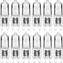 Ampoule halogène blanc chaud 28 W 230 V - Lot de 10, culot G9, source lumineuse haute puissance pour de nombreuses applications, éclairage sous