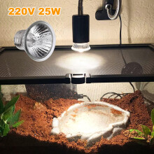 Aquecedores para terrários de répteis, lâmpadas de calor UVA/UVB com design de espelho côncavo-convexo, concentram luz e calor para répteis