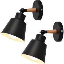 Scandinavische industriële wandlamp met ETL-certificering, moderne boerderijstijl voor eetkamer, slaapkamer en café.