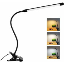 Lampa Deisce Inchoigeartaithe, Solas Gearrthóg 8W le LED Inmhéadaithe agus Dearadh Muineál Gé Solúbtha, Lampa Léitheoireachta Cumhachtaithe ag