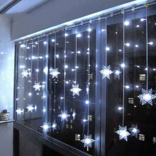 Christmas Snowflake Icicle Lights, High Brightness Energy Saving Decorative Lighting For Indoor Outdoor Celebrations, Non-Toxic Resin Material, 8