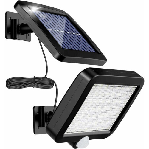Solar Lights Outdoor, Motion Sensor & Light Sensor Combine for Smart Lighting, Split Design for Flexibility, Easy Installation &