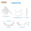 2 Pairs Fake Teeth  Bottom Artificial Dentures White Cosmetic Teeth 5
