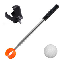 Stainless Steel Telescopic Ball Pickers Adjustable Length Training Tool Portable Golf Ball Grabbers For Golfers