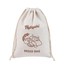 Praktische Leinen-Brotbeutel mit Kordelzug. Nachhaltige-Muster 3