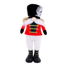 Poupée Gnomes soldat rétractable sans visage, ornement de-Rouge