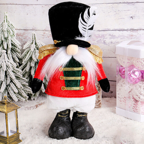 Retractable Christmas Soldier Doll With Metal Structure-Red 1