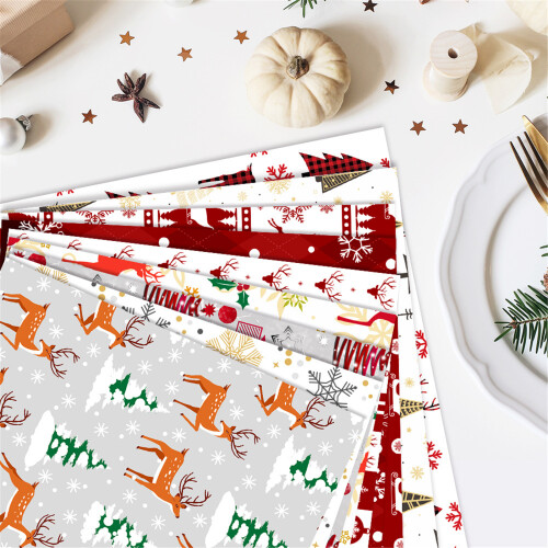 Christmas Celebration Wrapping Sheets With Reindeer-Style E 2