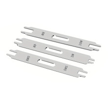 3Pcs Double Head Zippers Threader Tool Stainless Steel Iron