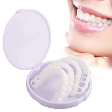 Fake Teeth Veneers Clip On Veneers for Upper and Lower Teeth Instant Smile Upgrade Reusable