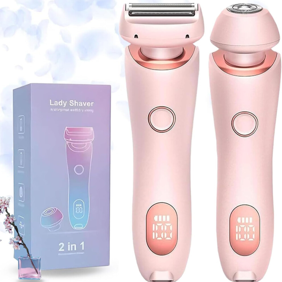 Pink Razor The Glide Pro 3.0 Shaver, 2In1 Wireless Bikini Trimmer, Ipx7 Waterproof