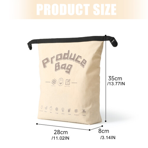 Stockage réutilisable de sac de fruit de cire d'abeille de lin 2