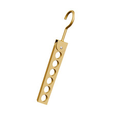 Aluminum Clothes Organiser With 6/8-Gold Single hook 6 holes