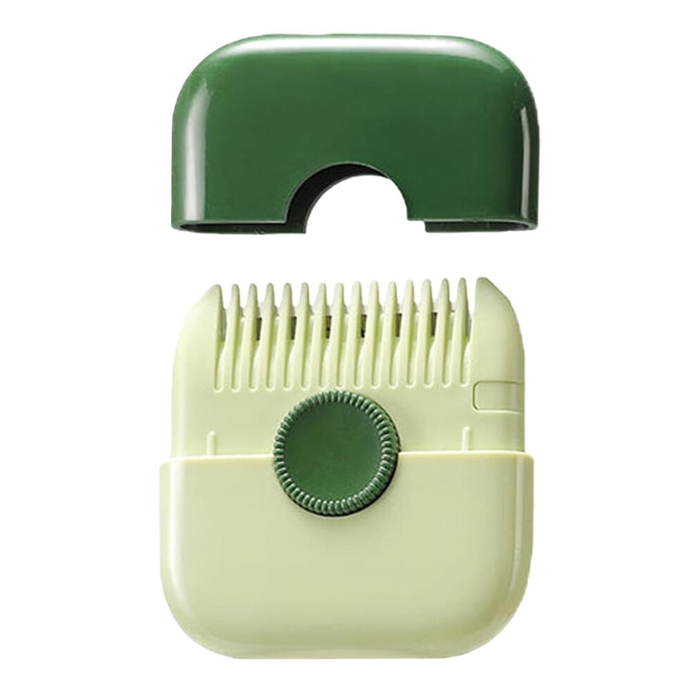 Green 2In1 Hair Trimmer, Split End Remover, Doublesided Design With Cover,
