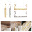 Aluminum Multi Hook Hanger Rustproof-Gold Double hook 8 holes 3
