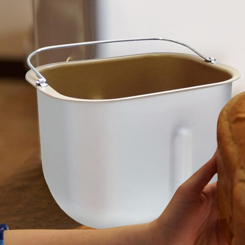 Baking Barrel for Bread Machines, Alloy Bread Maker Part, Multipurpose Bread Barrel, Gold Bread Machine Part 1