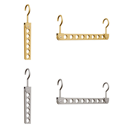 Clothes Rack 6/8 Hooks Multi-Gray Double hook 8 holes 1