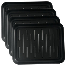4PCS trunk tray, shoe mat, multipurpose garden tool tray, pet food mat, waterproof for indoor and outdoor use