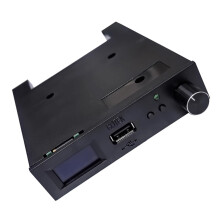 USB floppy disk driver emulator SFR1M44U100LQD with rotary knob for vintage computers and music equipment