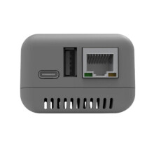 Wireless Mini Print Server Adapter for USB Printer, USB 2.0 Port, Fast 10/100 Mbps, RJ45 LAN Port, Ethernet Printing, Grey WiFi Version