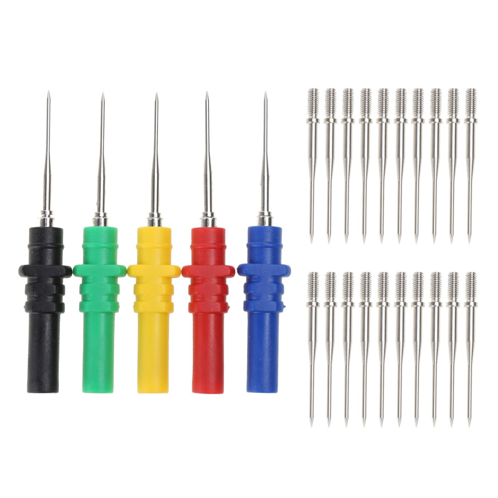 Test Probes, Test Probe Pins, Nondestructive Insulation Piercing Wire, Piercing Needles, Piercing Probes For Banana Jacks. 9365049883733
