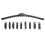 Windshield Rubber Strips for BMW 3 Series Compact E46 Facelift 20012005 Front Rubber Wiper Strip 55 cm 1
