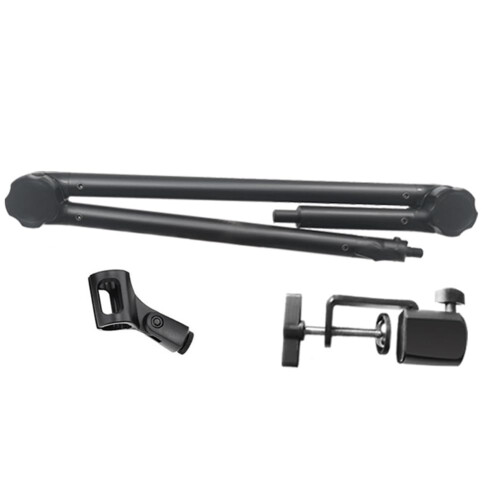 Microphone Stand, Adjustable, Heavy Spring, Scissor Arm Holder, Black, 1 Set