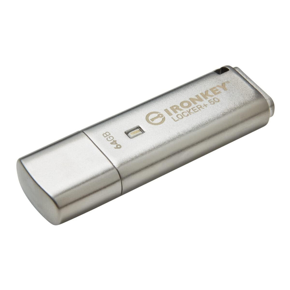 Ironkey Locker 50 Usb Stick Xtsaes Encryption For Data Protection With Automatic Usbtocloud Backup Iklp50/64Gb 9365049883801