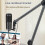 Microphone Stand, Adjustable, Heavy Spring, Scissor Arm Holder, Black, 1 Set 2
