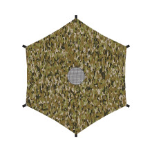 Trampoline Shade Cover, Sunshade Canopy Replacement, UVResistant Waterproof Fabric, Fits 6ft–16ft Trampolines, Black/Blue