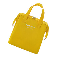 Isolierte Lunchtasche mit thermischem Oxford-Stoff in-Gelb