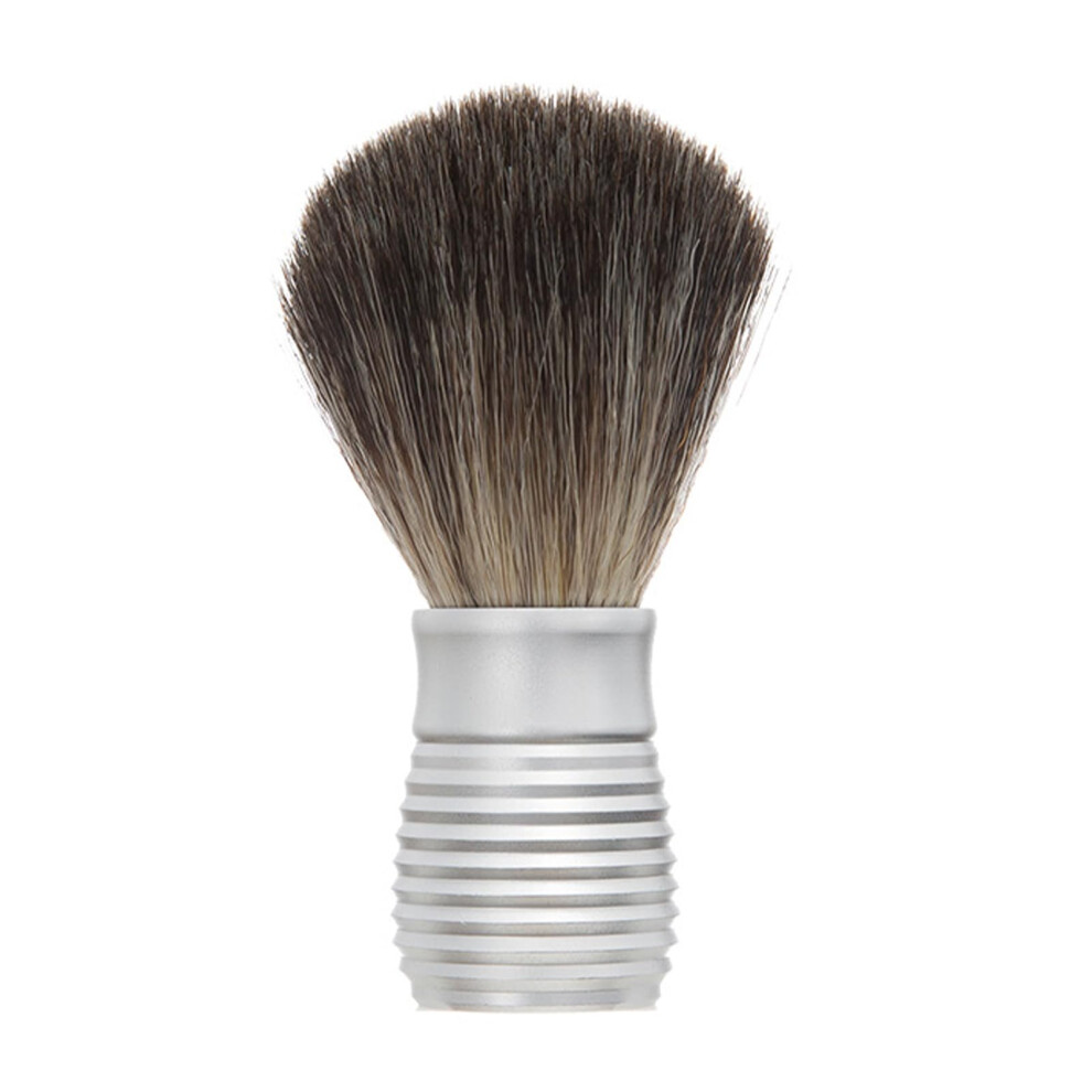 Silver Shaving Brush, Beard Brush, Hair Brush, Shaving Tool, Practical Mustache Brush, Gift For Father, Husband, Boyfriend Matte