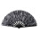 33cm Kung Fu Design Plastic Fan Durable Halloween-Zebra pattern 1