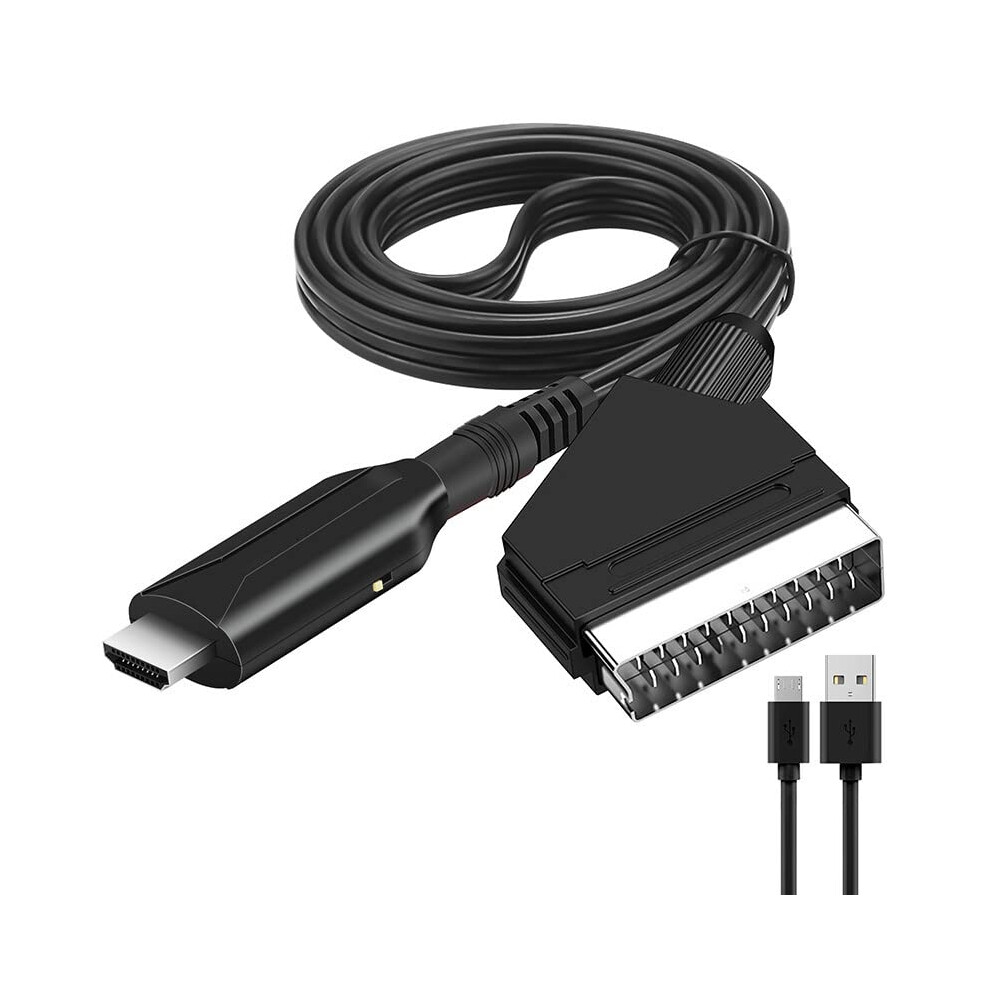 Scart To Hdmi Converter, Allinone With Scart Input Hdmi Output 1080P 9365049884440