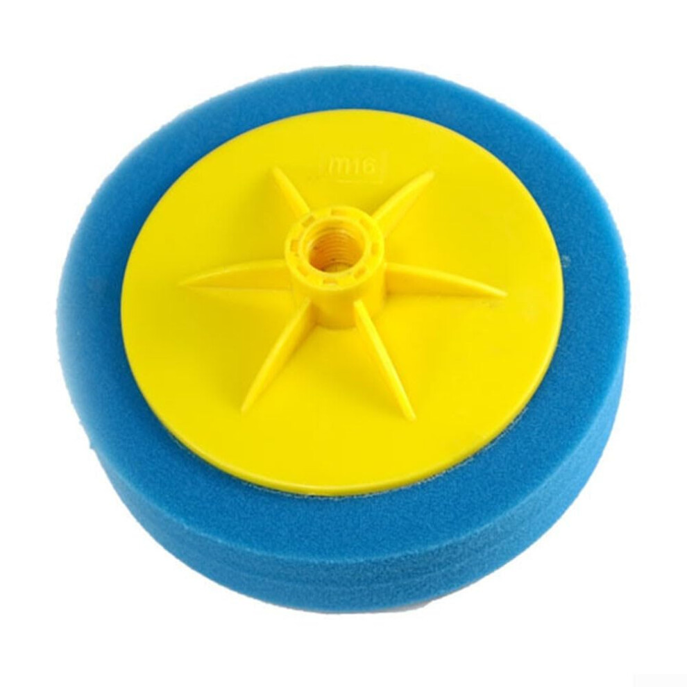6 Inch Sponge Buffing Disk Car Detailing Polishing And Waxing M14 Compatible Blue 9365049903196