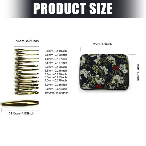 Detachable Ergonomic Knitting Including Size Hook And Box 2