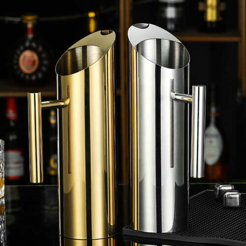 Premium Nonrust Steel Water Pitcher Elegant Gold Silver Finish 1