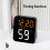 Moderner Desktop-Wecker mit Timer-Schwarze Schale, rotes Licht 4