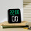 Moderner Desktop-Wecker mit Timer-Schwarze Schale, rotes Licht 2