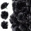 50pcs Permanent Artificial Tagetes Substrates DIY Wreath-Black 1